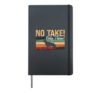 No Take Only Throw Retro Dog Lover Canine German Shepherd Hardcover Journal, Black