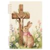 Notebook Journals 1 Pack Cottagecore Easter Rabbit Spring Christian Cross