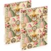 Notebook Journals 2 Pack Cottagecore Easter Rabbit Spring Christian Cross