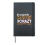 Not Just The Auntie I'm The Crazy Godmother Leopard Cheetah Hardcover Journal, Black