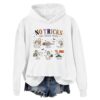 No Tricks Just Speech Treats Trendy Halloween Skeleton Sweatshirt Hoodie
