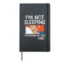 Not Sleeping Im Resting My Eyes Dad Funny Joke Fathers Day Hardcover Journal, Black