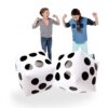 Novelty Place 13" Jumbo Inflatable Dice, Pack of 2, White and Black Giant Dice for Indoor and Outdoor Broad Game, Ludo and Pool Party