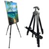 NS JYMB Easel Stand for Sign and Painting, 17-66 Inch Adjustable, Black