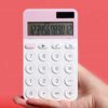NSUQOA 12 Digit Calculator Power Color Caculator Cute Small Solar Calculators Scientic Calculater School Exam for Office