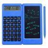 NSUQOA Foldable Calculator & 6 Inch LCD Writing Tablet Digital Drawing Pad 12 Digits Display with Stylus Pen Erase Button Lock Function(E)