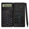 NSUQOA Foldable Scientific Calculator 10-Digit Digital Large Display with an Erasable Writing Tablet Drawing Pad Math Calculato(D)