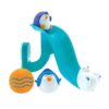 Nuby Penguin Slide Bath Toy Play Set with 4 Bath Squirters - Baby Bath_Toys for Boys and Girls 12+ Months - Suction Cup Toy Attaches to Shower Wall, Small (Pack of 12)