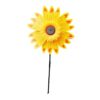 Nukinp Sunflower Wind Spinner with Stake Portable Plastic Decorative Sunflower Wind Spinners Outdoor for the Yard Garden Kindergarten