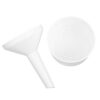 NULYLU Plastic Laboratory Filter Funnel with Filter Paper, Sturdy Acid and Alkali Resistant Plastic Funnel for Science Experiment and Laboratory Use, Withstands High-Strength Vacuum
