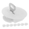 NULYLU Plastic Piggy Bank Plug Replacement for Easy Access and Enhanced Security 8pcs with Lock and Key, Round Money Bank Stopper for Teaching Money Management and Saving Habits