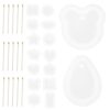 NULYLU Silicone Pendant Mold for Jewelry Making with Water Drop Shape and Hanging Hole, Adaptable for Project, Longterm Performance, for DIY Earrings, Necklaces, and Keychains