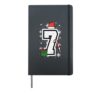 Number 7 Christmas 6 7 Xmas Matching 67 Meme Men Women Kids Hardcover Journal, Black