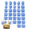 Numbered Pencil Caps - Reusable Labels Numbered Pencil Covers