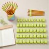 Numbered Pencil Toppers, Classroom Labels Pencil Charms for Supply Station (1-50 Number,Light Green)