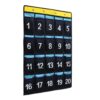 Numbered Pockets Chart, Door Wall Organizer for Classroom Phone Holder