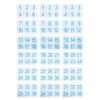 Number Spot Stickers Blue 18 Sheets Self Adhesive