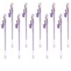 NUOBESTY 10 Pcs Lavender Gel Ink Pen Plastic Delicate Smooth Writing