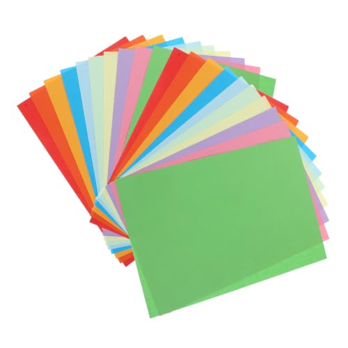 NUOBESTY 300pcs G Colorful Printer Paper A4 Size Smooth Surface Fade-resistant Inkjet Copy Paper for School Projects and Business Purposes, High Compatibility with Inkjet Random Color