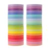 NUOBESTY 40 Rolls Solid Color Washi Tape Rolls Colored Paper for Crafts