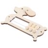 NUOBESTY Handmade Unisex Wooden Calculating Bead Model DIY Educational Tool