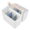NUOBESTY Small Marker Storage Organizer with Wooden Handle for Desk