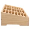 NUOBESTY Wooden Desktop Storage Box Multi Grid Phone Management Rack