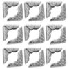 NUSITOU Metal Book Corner Protectors and Vintage 40pcs Albums Folders