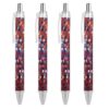 NWTRJ 4 PCS Ballpoint Pen Cute Retractable Pen Black Ink Decorative Ball Point Pen