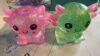 Nyktavos 2Pcs Axolotl Squeeze Toy, Slow Rise Stress Toy Relief Sensory Toy