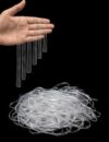 OakkGuss 300 Pcs Clear Rubber Bands, Clear Rubber Bands for Balloon Arch