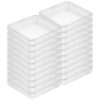 OATIPHO 20pcs Disposable Sterile Lab Petri Dishes 4 Inch Square Ps Plates with Lids for Science Project Kits and Lab Benches, Featuring Secure Handling and Moisture Control