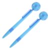 OATIPHO 2pcs Creative Soccer Ball Spinner Ballpoint Pen Blue Abs as Ink