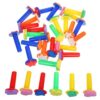 OATIPHO 32pcs Painting Eva Stamp Kit with Assorted Shapes, Soft Reusable Foam Sponge Stamper, Easy to Clean Educational for Home and Party Activities