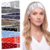 obeoby 8 Pack Paisley Headbands for Women, Wide Stretchy Hair Bands