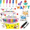 Obluchye Popcorn Pens 3D Art Puffy Bubble Pen Set Crafts DIY Drawing