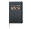 Occupational Therapy OT for Occupational Therapist Floral Hardcover Journal, Black