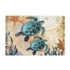 Ocean Turtle Map Wooden 1000 Piece Jigsaw Puzzle Set Vivid Pattern Decorative Puzzle, Engaging Brain Game, Artistic Wall Decoration for Daily Indoor Relaxation & Hobby Time