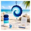 Ocean Wave Crochet Wind Spinner DIY Kit，Spiral Ocean Wave Wind Spinner DIY Crochet Kit