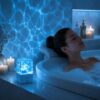Ocean Wave Projector Light with Bluetooth Speaker, Waterproof Shower Lamp