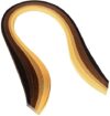 ODETOJOY Quilling Paper Gradient Quilling Strips 3mm Crafts Filigrana Paper 1/8inch Rainbow Color 120pcs Length 21inch (Brown)