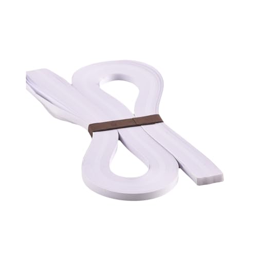 ODETOJOY Quilling Paper Strips White 5mm Quilling Strips 5mm White-Length 21.2inch-Single Color Pure White Paper Quilling Strips 120pc/Set (2)