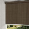 ODIJOO Custom Size Blackout Cordless Roller Shades for Windows Free-Stop