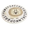Odoria Dollhouse Area Rug Miniature 1/12 Scale Carpet Round Alphabet Lion