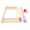 OEBUAFI Kids Weaving Kit, 15.35in Wooden Frame