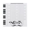 OEBUAFI Magnetic Dry Erase Board, Double Sided Music Staff Keyboard