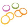 OEBUAFI Silicone Fruit Storage Container Set with Twist Off Lids for Avocado Tomato Onion Lemon