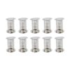 Oedema 35×25mm Metal Spring Base Action Wobble Springs Silver Springs for Crafts, Hand Making Accessories, DIY Supplies, Pack of 10