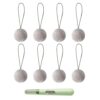 of 9 Nonslip Duvet Clips for Secure Bedding, Light Grey