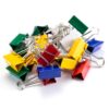 Officemate OIC-31029 Binder Clips, Metal, Assorted Colors, Medium, 24-Pack